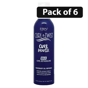 (Pack of 6) Ebin Curl & Twist Curl Mousse Max 354ml