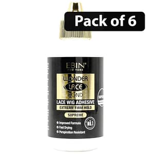 (Pack of 6) Ebin Wonder Lace Bond Lace Wig Adhesive Extreme Firm Hold Supreme 34ml
