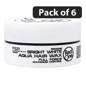 (Pack of 6) Red One Aqua Hair Wax Full Force 150ml