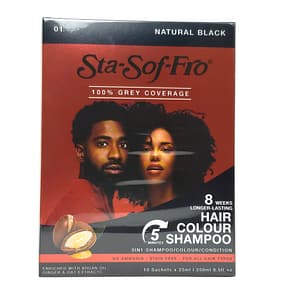 Sta-Sof-Fro Hair Colour Shampoo 01 Nautal Black