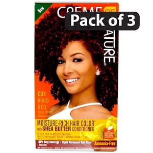 (Pack of 3) Cream of Nature Vivid Red Ammonia Free C31(Pack of 3) Cream of Nature Vivid Red Ammonia Free C31