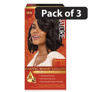 (Pack of 3) Creme Of Nature Exotic Shine Color Soft Black 3.0