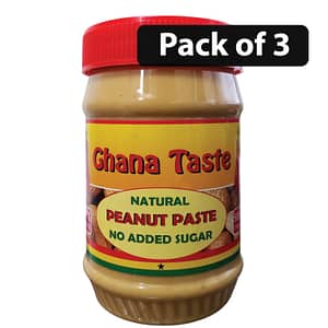 (Pack of 3) Ghana Taste Natural Peanut Paste 500g