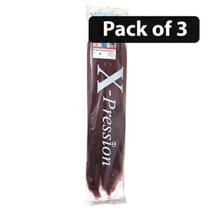 (Pack of 3) Xpression 2X Pre-Stretched Braid 52'' 35