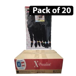 (Pack of 20) Xpression 7X Pre-Stretched Braid