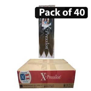 (Pack of 40) Xpression 3X Pre-Stretched Braid