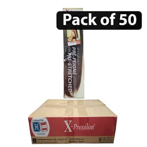 (Pack of 50) Xpression Ultra Braid 2X Pre Stretched T1B-30