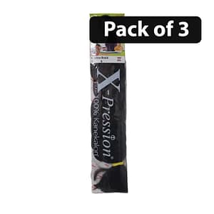 (Pack of 3) Xpression Ultra Braid 100% Kanekalon 6