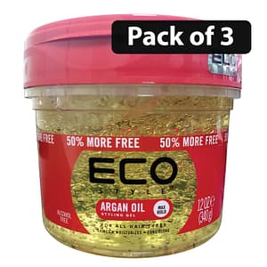 (Pack of 3) Eco Argan Oil Styling Gel 12oz