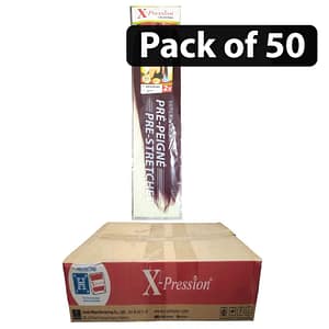 (Pack of 50) Xpression Ultra Braid 2X Pre Stretched BUG