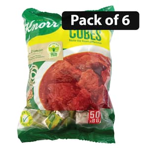 (Pack of 6) Knorr Seasoning Cubes (50 x 8g) 400g