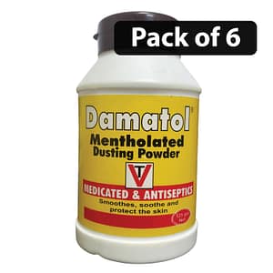 (Pack of 6) Damatol Mentholated Dusting Powder 125g