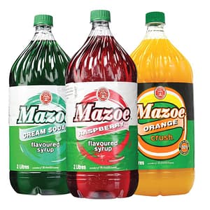 (3Pack Mixed Flavours) Mazoe Flavoured Syrup 2L