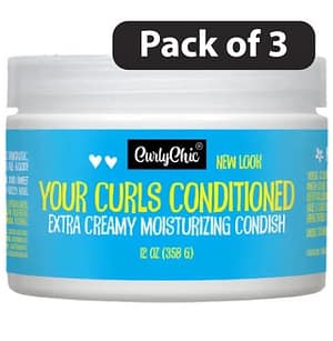 CurlyChic Mixed Texture HairCare Your Curls Conditioned 12oz x3