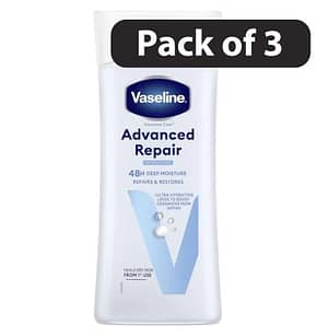 Vaseline Intensive Care Body Lotion 200ml Advanced Rapair Pack of 3