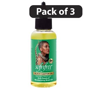 (Pack of 3) SofnFree BCO Anti-Dandruff Moisturising Braid Oil 100ml