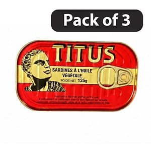 Titus Sardines In Oil 125g (Pack of 3)