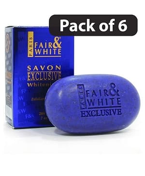 (Pack of 6) Fair And White Savon Exclusive Whitenizer Soap 200g