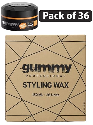 (Pack of 36) Gummy Bright Max Hold Styling Wax 5oz