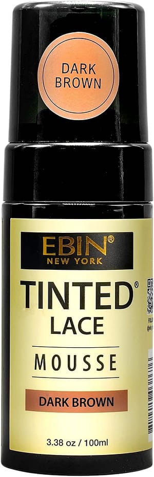 Ebin Tinted Lace Mousse 100ml Dark Brown