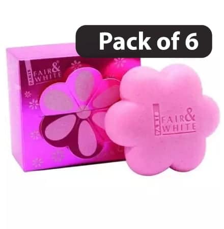 (Pack of 6) Fair and White So White Savon Gommant Soap 200g (Pack of 6) Fair and White So White Savon Gommant Soap 200g