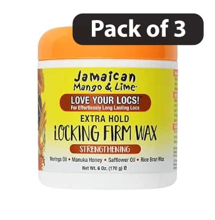 (Pack of 3) Jamaican Mango & Lime Locking Firm Wax Extra Hold 6oz (Pack of 3) Jamaican Mango & Lime Locking Firm Wax Extra Hold 6oz