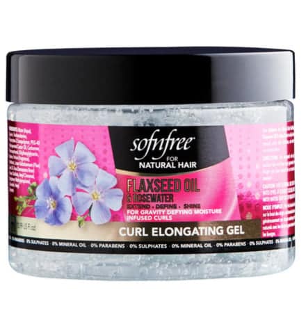 SofnFree Flaxseed Oil & Rosewater Curl Elongating Gel 325ml SofnFree Flaxseed Oil & Rosewater Curl Elongating Gel 325ml