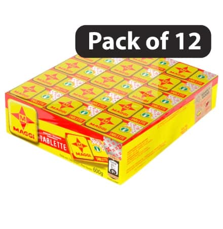(Pack of 12) Maggi Seasoning Tablet 600g ( 60 x 10g) 1 (Pack of 12) Maggi Seasoning Tablet 600g ( 60 x 10g)