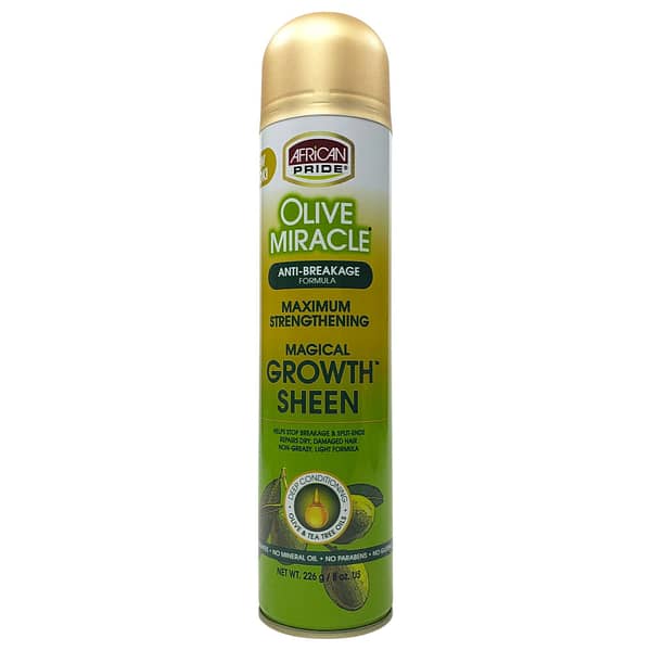 African Pride Olive Miracle Magical Growth Sheen Spray 8oz