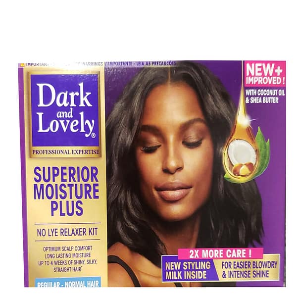 Dark Lovely Superior Mositure Plus No Lye Relaxer Kit Regular 2