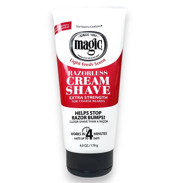 Magic Razorless Cream Shave Extra Strength 6oz Front
