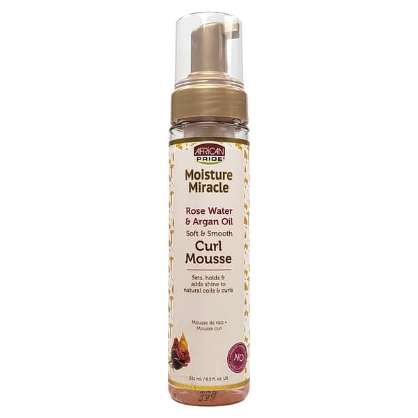African Pride Curl Mousse with Rose Water & Argan Oil 8.5oz