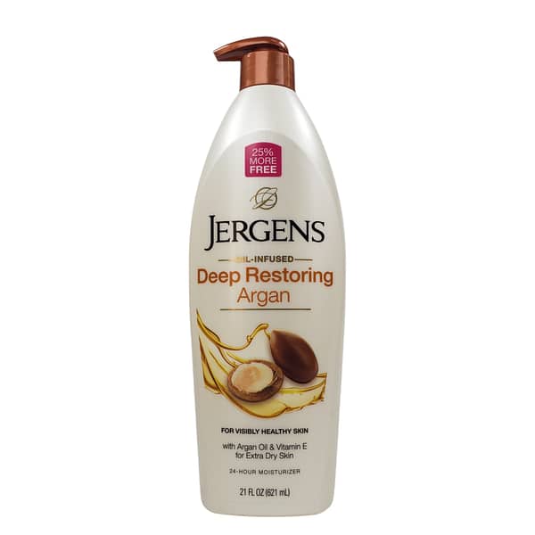 Jergens Deep Restoring Argan Oil & Vitamin E for Extra Dry Skin 621ml21Fl.oz