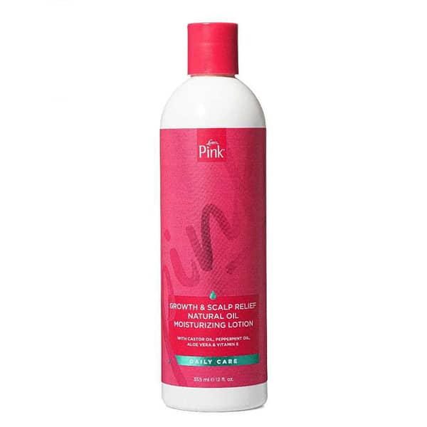Luster's Pink Growth & Scalp Relief Natural Oil Moisturizing Lotion 12 oz