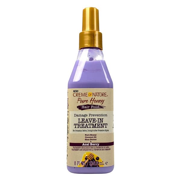 Creme of Nature Pure Honey Hair Food Acai Berry Leave-In Treatment 8oz