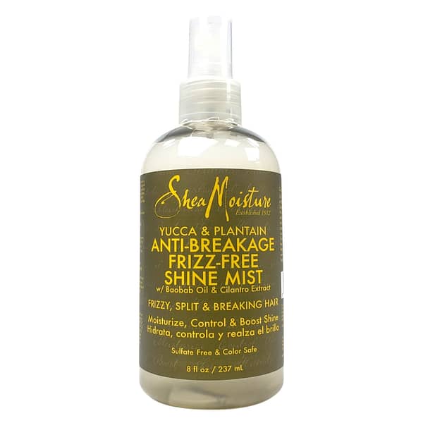 Shea Moisture Yucca & Plantain Anti-Breakage Frizz-Free Shine Mist 237ml Shea Moisture Yucca & Plantain Anti-Breakage Frizz-Free Shine Mist 237ml
