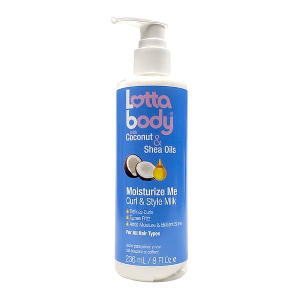 Lottabody with Coconut & Shea Oils Moisturize Me, Curl & Style Milk 8oz