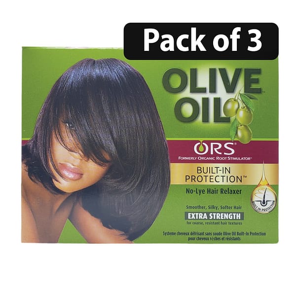 (Pack of 3) ORS Olive Oil Full Application No-Lye Hair Relaxer Extra Strength