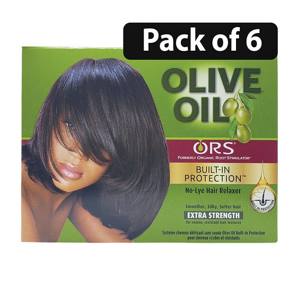(Pack of 6) ORS Olive Oil Full Application No-Lye Hair Relaxer Extra Strength