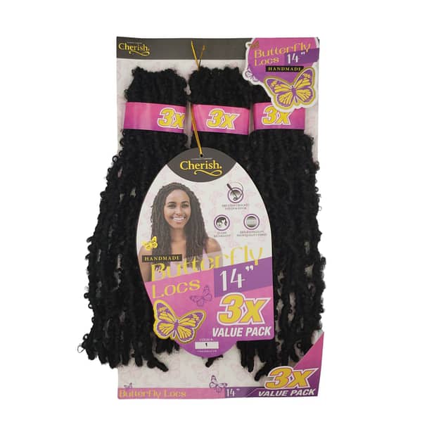 Cherish Handmade Butterfly Locs 14'' 3X Value Pack 1