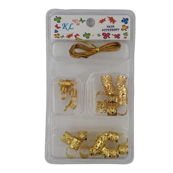 K.L Hair Accessory Metal Beads With String