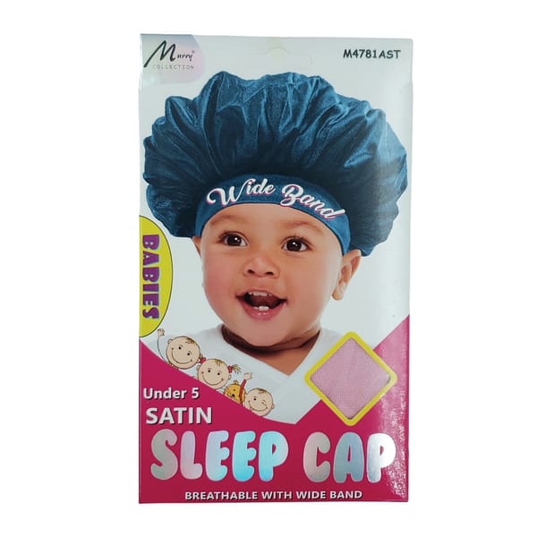 Murry Babies Wide Band Satin Sleep Cap M4781 Pink