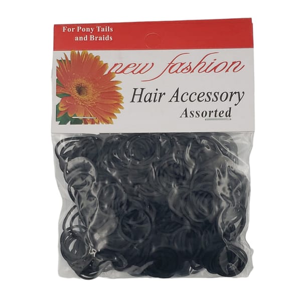 New Fashion Rubber Bands 300Pcs Assorted Black