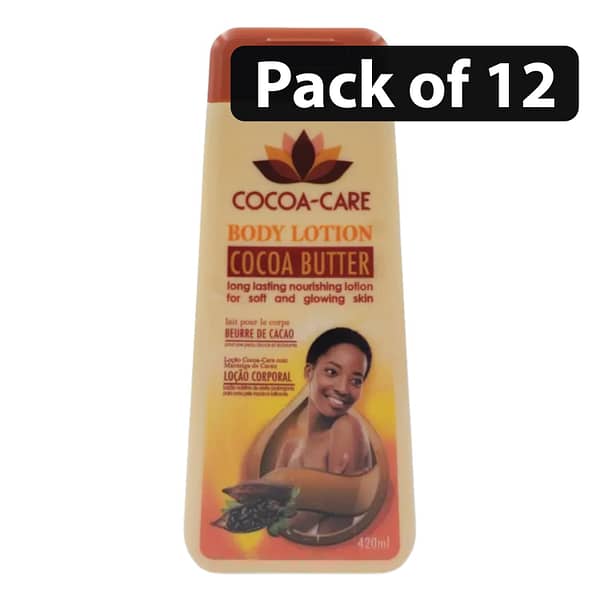 (Pack of 12) Cocoa-Care Cocoa Butter Body Lotion 420ml