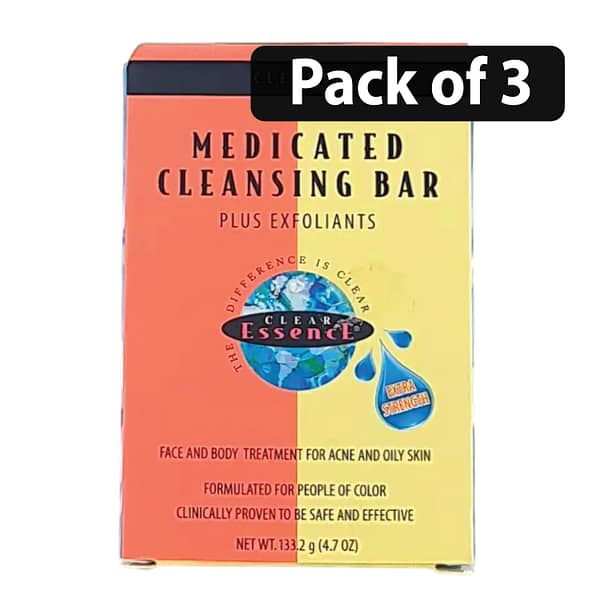 (Pack of 6) Clear Essence Medicated Cleansing Bar Plus Exfoliates 4.7oz (Pack of 6) Clear Essence Medicated Cleansing Bar Plus Exfoliates 4.7oz