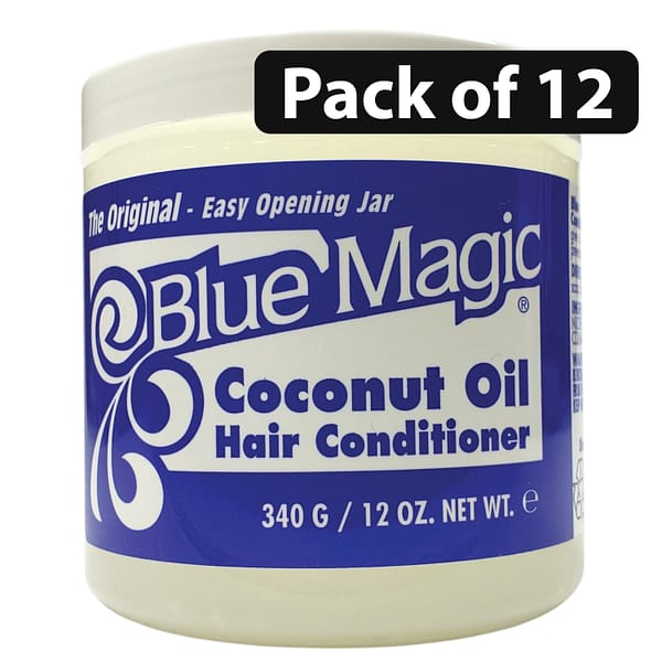 (Pack of 12) Blue Magic Coconut Oil Hair Conditioner 12oz