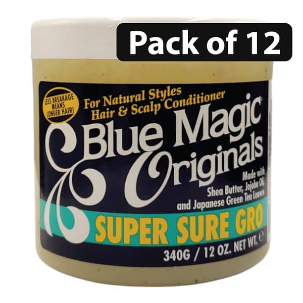(Pack of 12) Blue Magic Super Sure Gro Hair & Scalp Conditioner 12oz