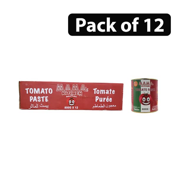 (Pack of 12) Mama's Kitchen Tomato Puree 800g