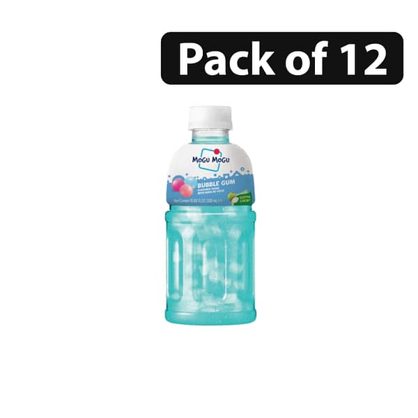 (Pack of 12) Mogu Mogu Drink 320ml Bubble Gum