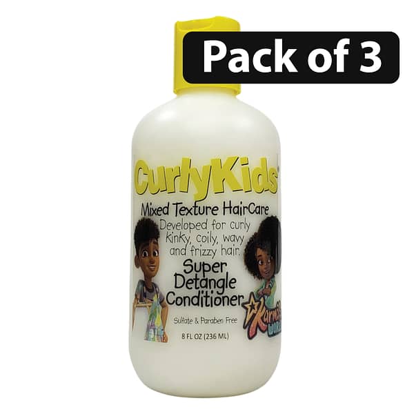 (Pack of 3) CurlyKids Super Detangle Conditioner 8oz